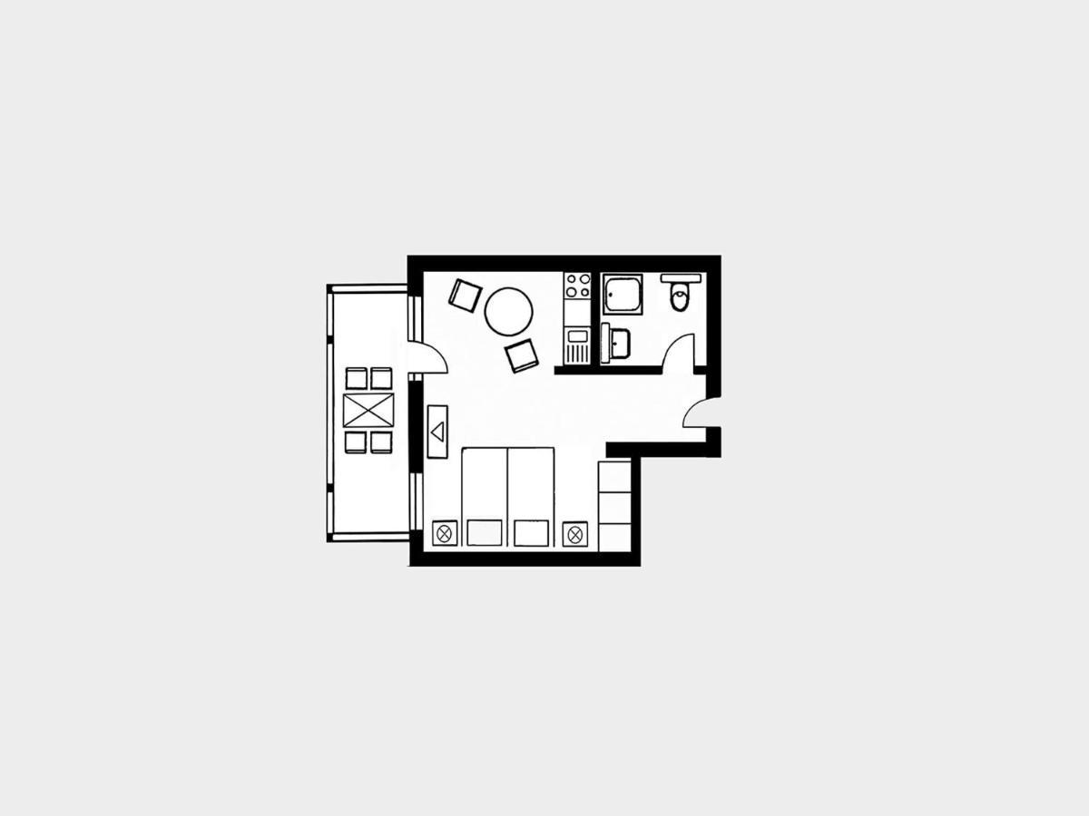 Strandvillen Binz - 1-Raum-Ferienwohnung Mit Balkon Sv-554 Bagian luar foto